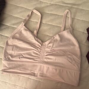 Lululemon Athletica Light Pink Ruched Bralette